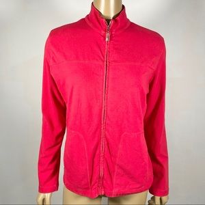 Fresh Produce Women’s Size Medium Made in USA Cotton Blend Light Jacket Zip Up